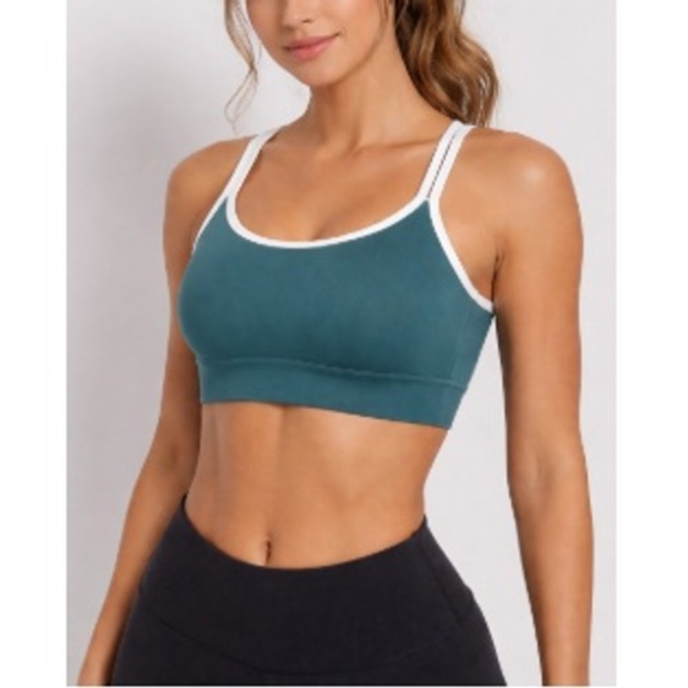 Wyn Republic Women's Marine On Call Racerback Sports Bra Size‎ M NWT
